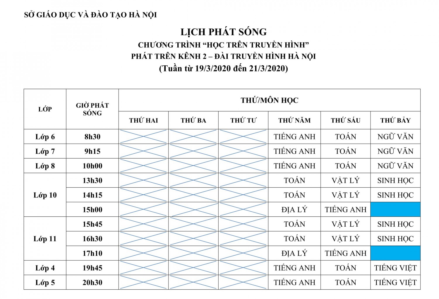 1 Đài PT TH LỊCH PHÁT SONG TRÊN HTV KÊNH 1 VÀ KÊNH 2 Dành cho cả 3 cấp học (1) 2